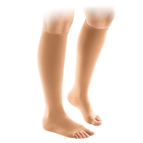 Meia Flat Strong (tricô plano) — Panturrilha 30-40 mmHg